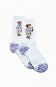 Preppy Bear Crew Socks